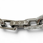 Louis Vuitton Collier Chain Monogram Necklace Silver — view 4