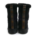 Louis Vuitton Bree Line Shearling Boots Black — view 3