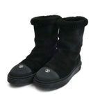 Louis Vuitton Bree Line Shearling Boots Black