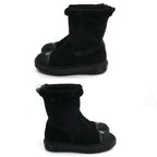 Louis Vuitton Bree Line Shearling Boots Black — view 4