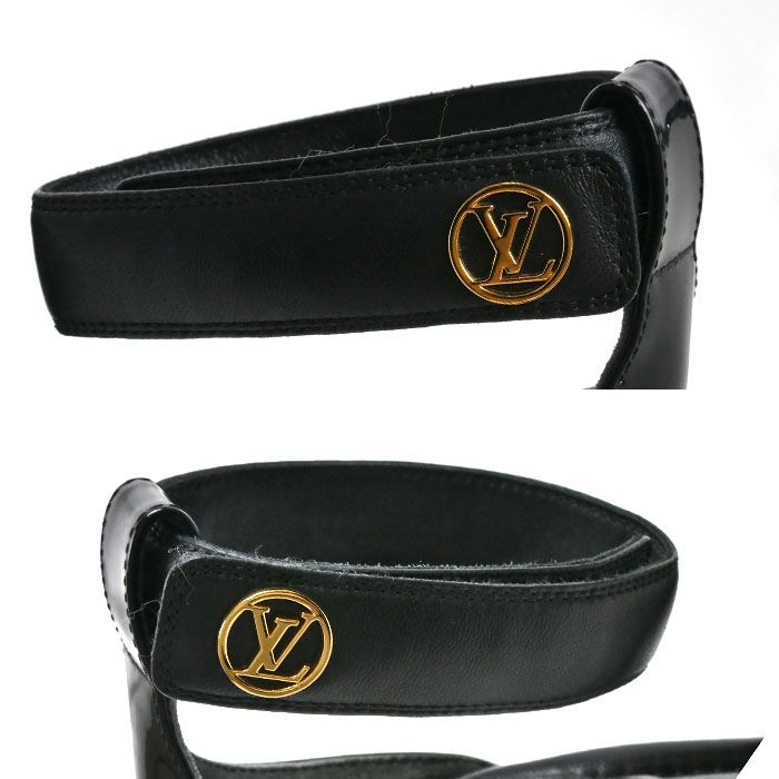 Louis Vuitton Stella Line Ankle Strap Sandals Black — view 8