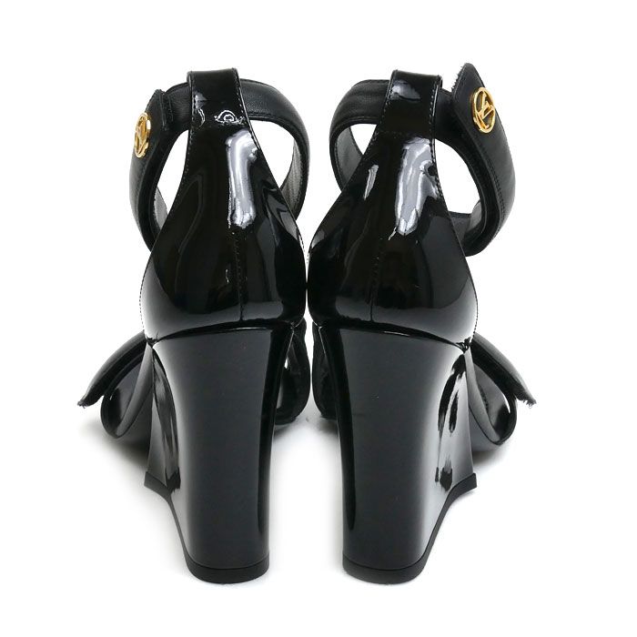 Louis Vuitton Stella Line Ankle Strap Sandals Black — view 3