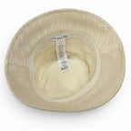 Dior Cotton 100% Teddy-d Bob Hat Leather Hat Light Beige 57 — view 5