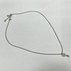 Chanel Necklace CC Logo Rhinestone Cube Charm — view 7