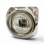 Hermes Vintage Extra Wide Series Ring Silver 49.50.51