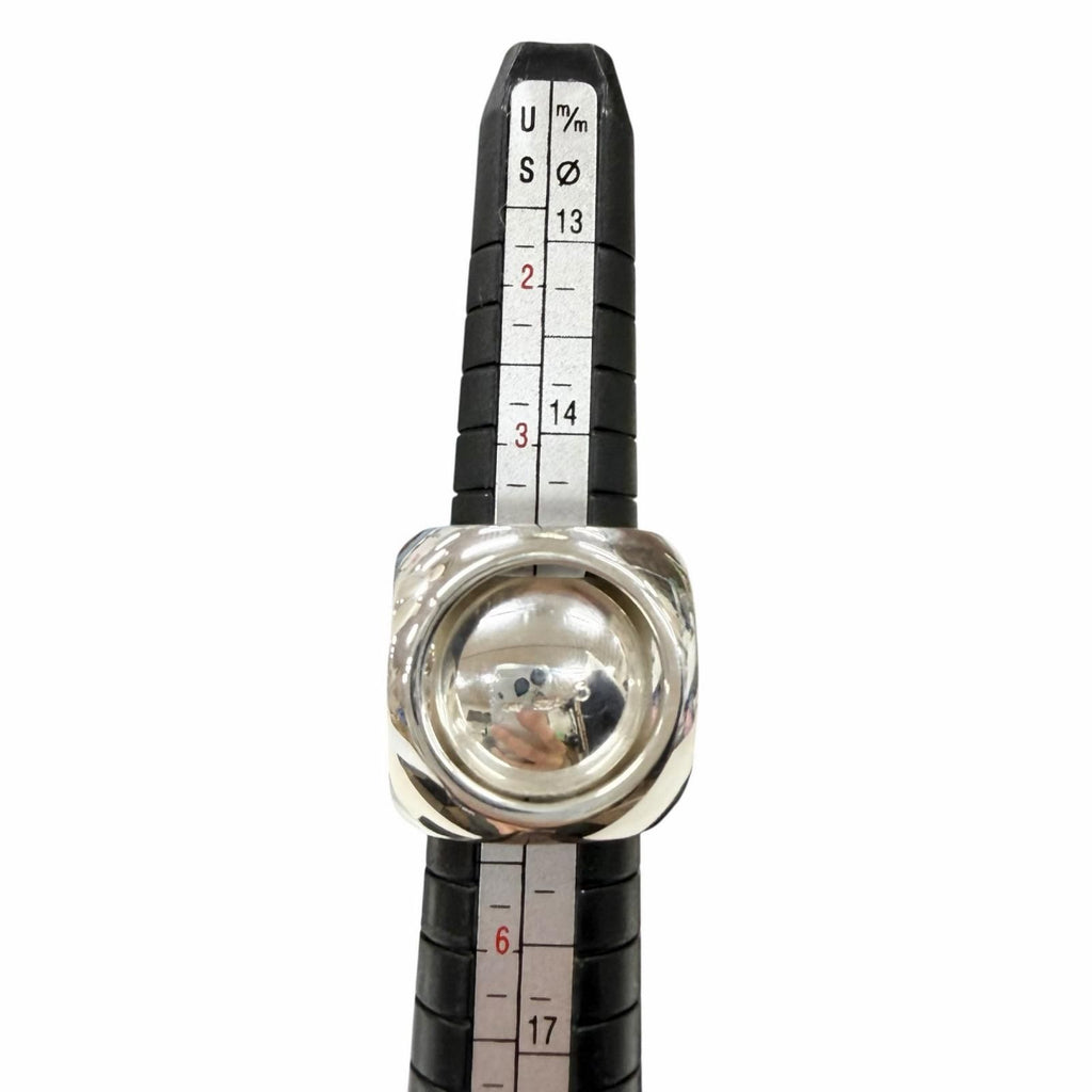 Hermes Vintage Extra Wide Series Ring Silver 49.50.51 — view 9