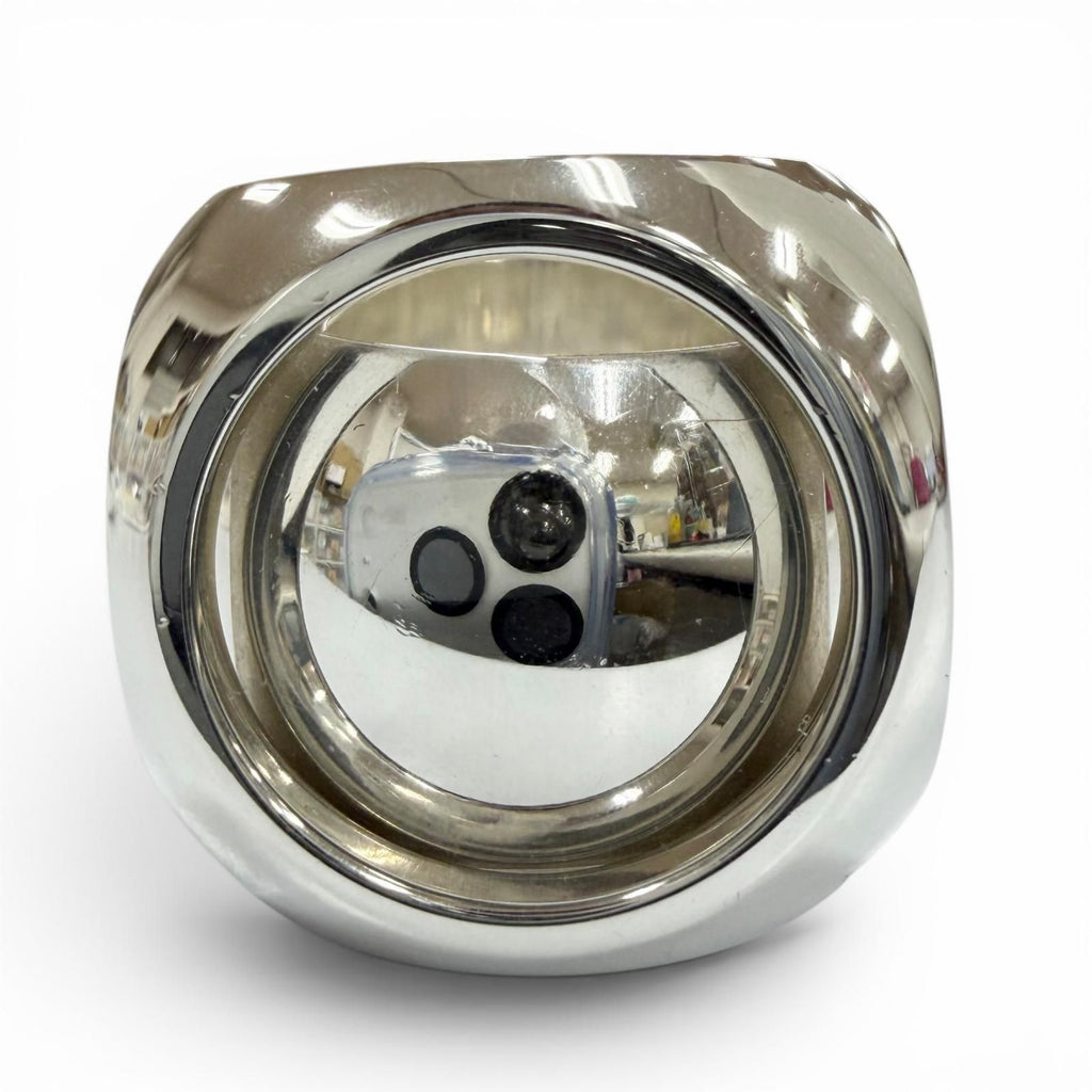 Hermes Vintage Extra Wide Series Ring Silver 49.50.51