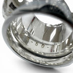Hermes Vintage Extra Wide Series Ring Silver 49.50.51