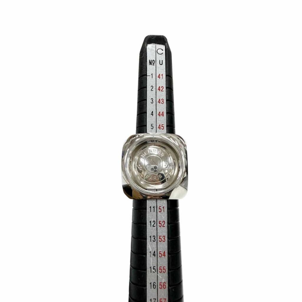 Hermes Vintage Extra Wide Series Ring Silver 49.50.51