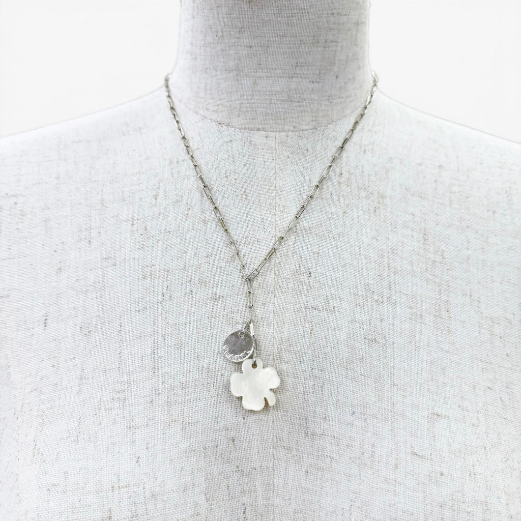 Chanel 925 Shell Clover Logo Pendant Silver — view 3