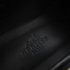 Hermes Moccasins Faubourg Constance Silver Leather Loafers Black — view 9