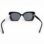 Chanel CC Logo Rhinestone Sunglasses Black White Demo Lens Eyewear — view 6