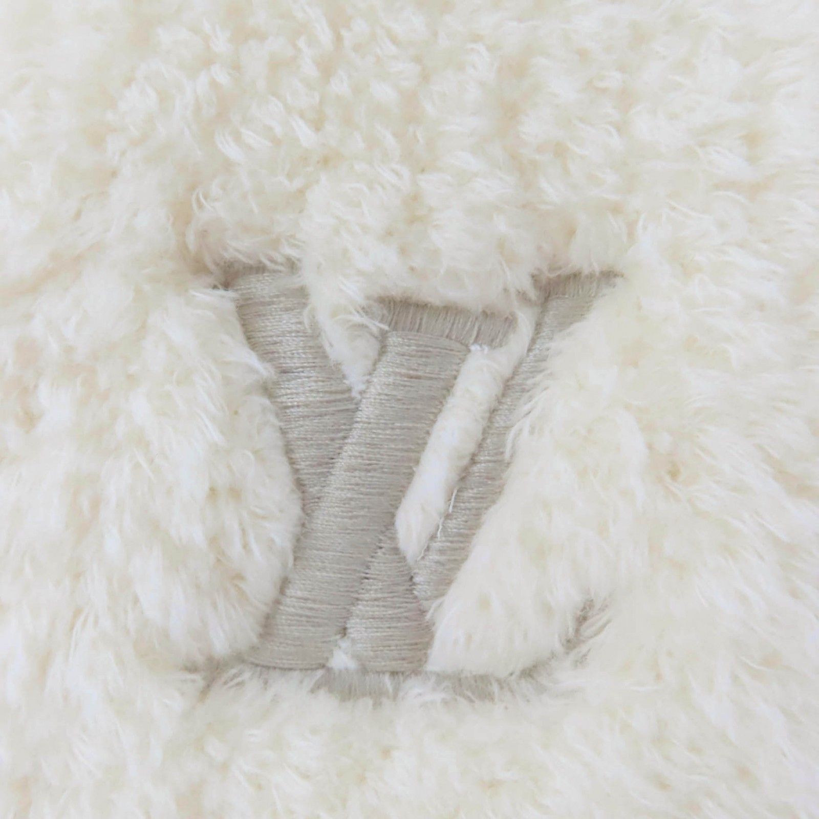 Louis Vuitton Scarf Only LV Mini Confit Wool Off White — view 7