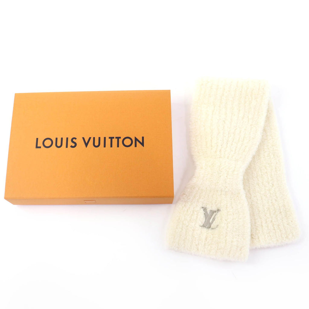 Louis Vuitton Scarf Only LV Mini Confit Wool Off White — view 2