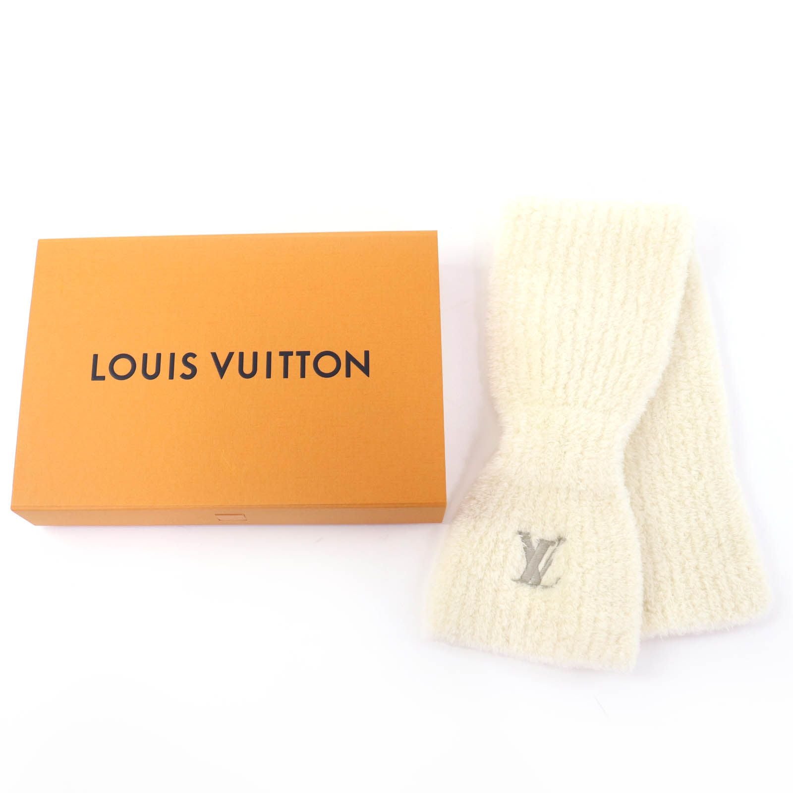 Louis Vuitton Scarf Only LV Mini Confit Wool Off White — view 2