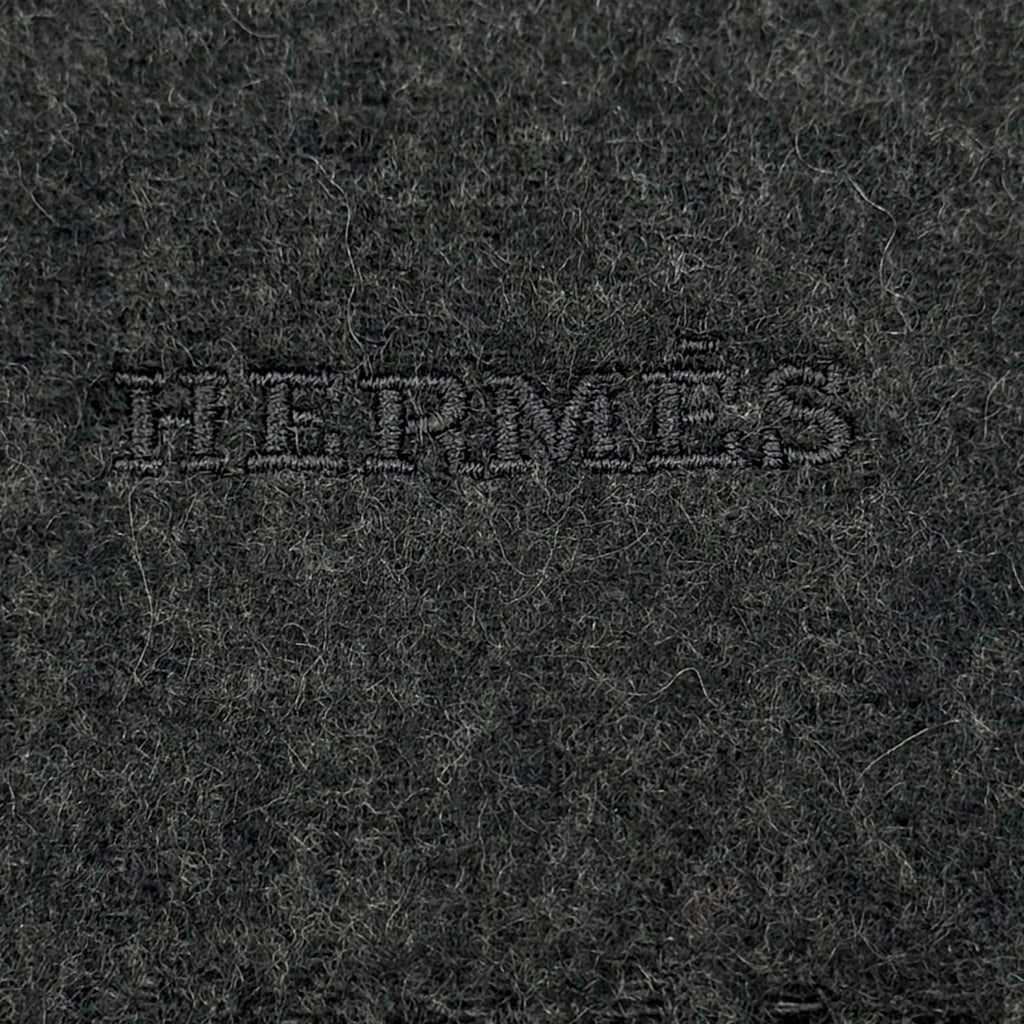 Hermes Tet a Tet Equestre Cashmere Hose Fringe Scarf Shawl Charcoal Gray — view 7