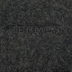 Hermes Tet a Tet Equestre Cashmere Hose Fringe Scarf Shawl Charcoal Gray — view 7