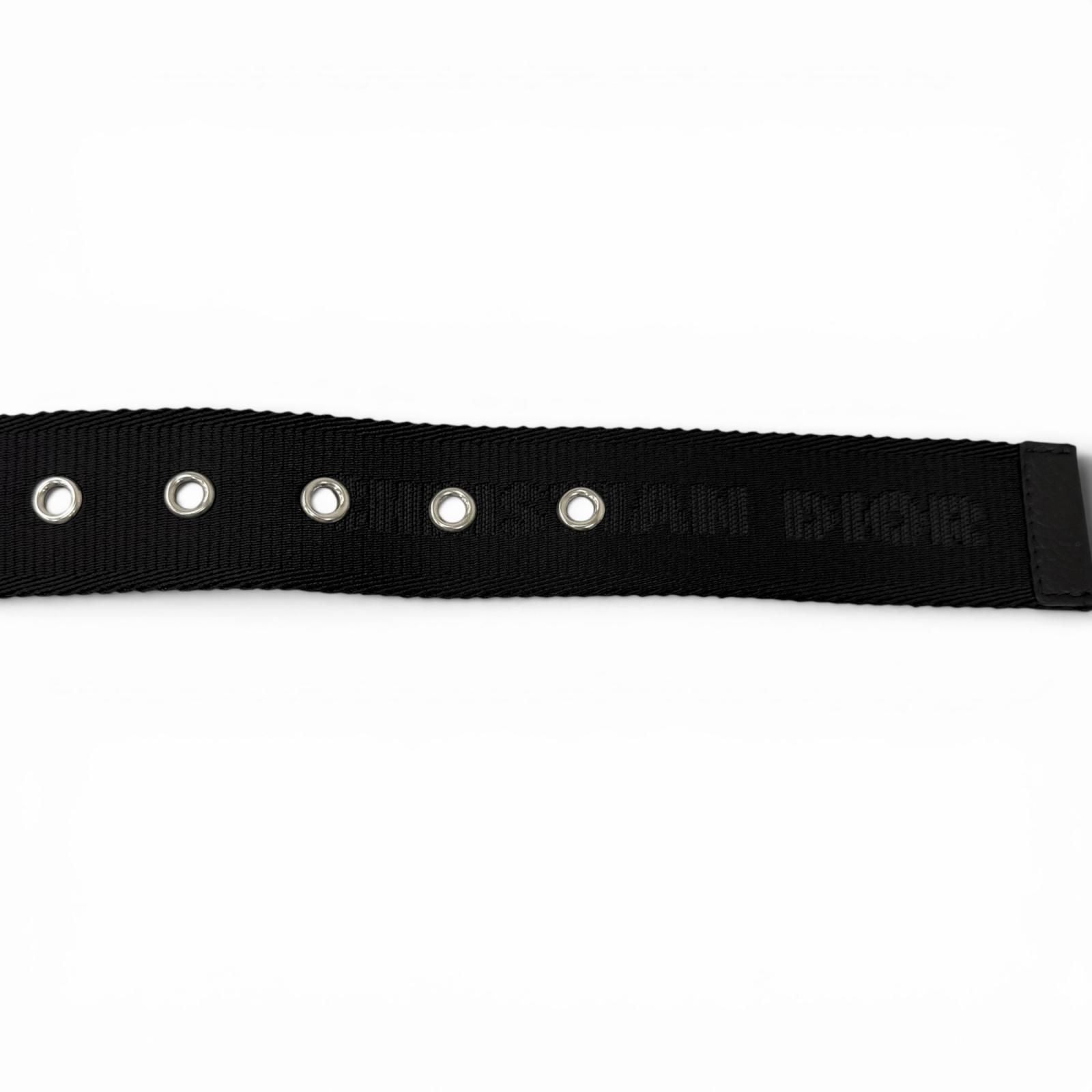 Dior Homme Logo Silver Pin Buckle Belt Black Recommended — view 5
