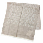 Gucci Wool Silk GG Jacquard Mini Fringe Shawl Beige 180 45 Recommended Scarf
