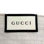 Gucci Wool Silk GG Jacquard Mini Fringe Shawl Beige 180 45 Recommended Scarf — view 6
