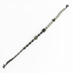 Louis Vuitton Pearl Fusion LV Logo Chain Bracelet Silver White — view 2