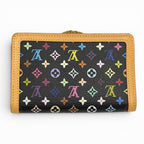 Louis Vuitton Portefeuille Viennois Monogram Multicolor Clasp Wallet Bifold Noir — view 3