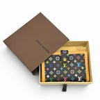 Louis Vuitton Portefeuille Viennois Monogram Multicolor Clasp Wallet Bifold Noir — view 2