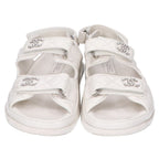 Chanel CC Logo Quilted Sandals — view 2