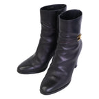 Celine Triomphe Claude Ankle Boots Chunky Heels Short