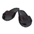 Bottega Veneta Leather Intrecciato Flat Sandals