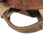 Loewe Nappa Aire Leather Gold Brown Handbag — view 6