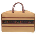 Saint Laurent Yves Vintage Logo Canvas Leather Brown Boston — view 2