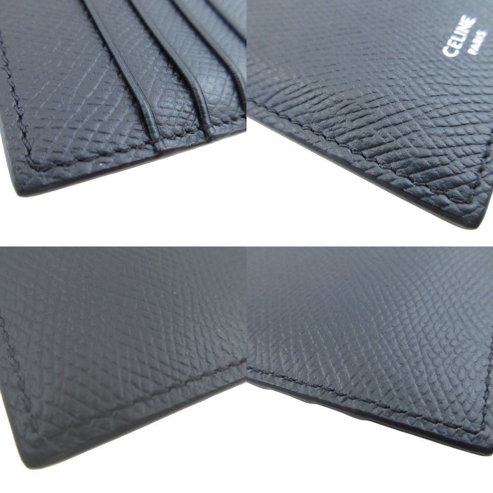Celine Compact Zip Card Holder Leather Navy Fragment Case — view 4