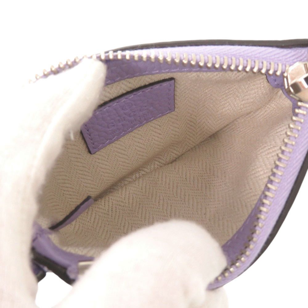 Gucci Logo Leather Purple Micro Mini Shoulder — view 5