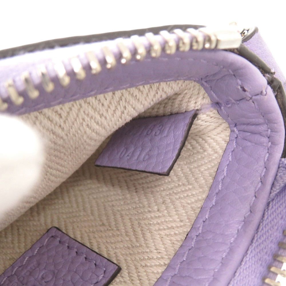 Gucci Logo Leather Purple Micro Mini Shoulder — view 7