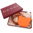 Gucci Logo Leather Orange Micro Mini Shoulder — view 2