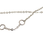 Dior Teddy Bear Crown Metal Silver Necklace — view 7
