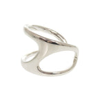 Hermes Chaine D'ancre Punk 14 925 Sterling Silver Bangle Bracelet — view 3
