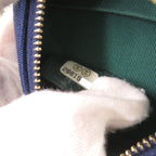 Chanel CC Logo Quilted Round Cotton Gold Blue Chain Shoulder — view 7