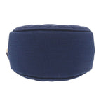 Chanel CC Logo Quilted Round Cotton Gold Blue Chain Shoulder — view 3