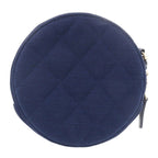 Chanel CC Logo Quilted Round Cotton Gold Blue Chain Shoulder — view 2