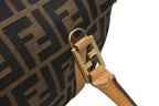 Fendi Zucca 2-Way Handbag Brown Beige Leather Canvas Gold — view 4