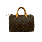 Louis Vuitton Vintage Speedy 30 Monogram Leather Boston Bag Brown — view 3