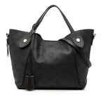 Louis Vuitton Monogram Mahina Hina PM 2-Way Shoulder Bag Noir Black Leather