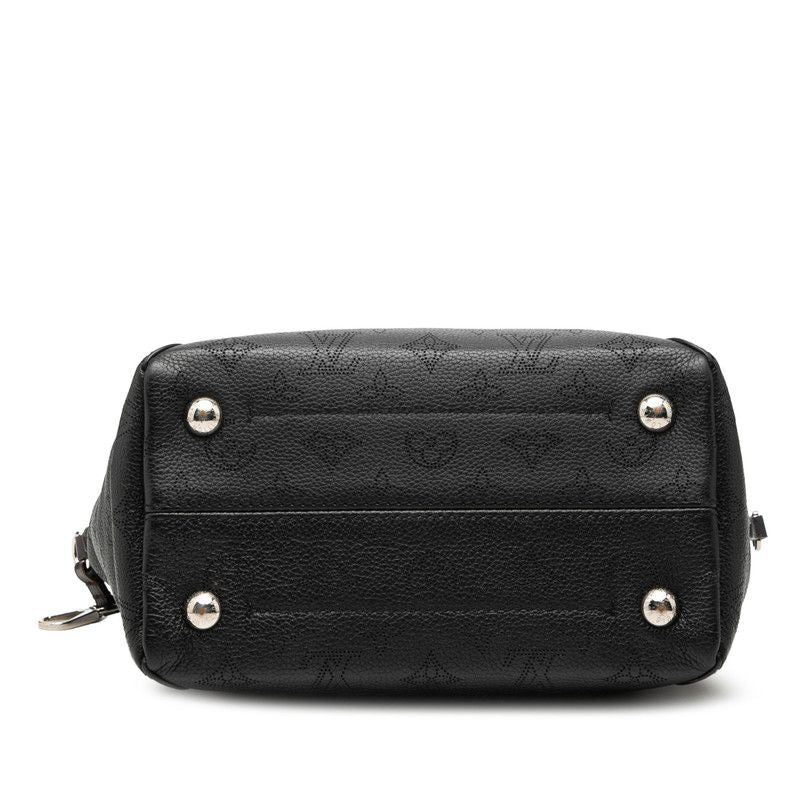 Louis Vuitton Monogram Mahina Hina PM 2-Way Shoulder Bag Noir Black Leather — view 3