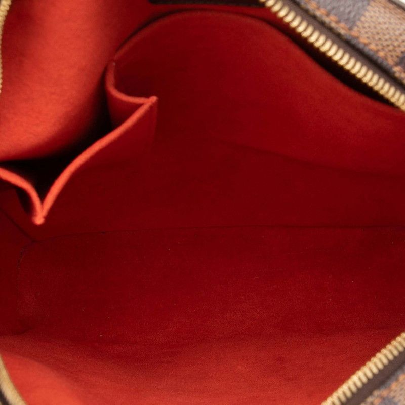 Louis Vuitton Damier Ipanema GM Shoulder Bag Brown Leather — view 4