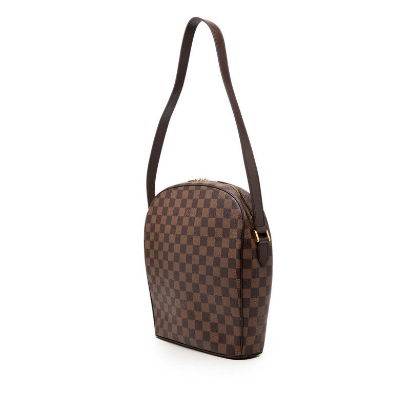 Louis Vuitton Damier Ipanema GM Shoulder Bag Brown Leather — view 2