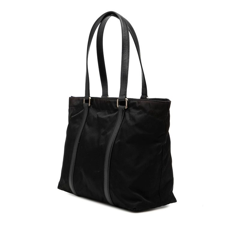Prada Tote Black Nylon Leather — view 2