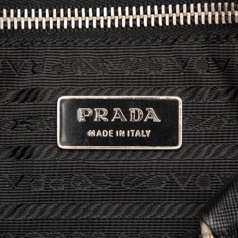 Prada Tote Black Nylon Leather — view 5