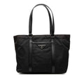 Prada Tote Black Nylon Leather